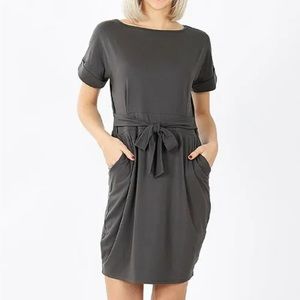 Zenana Gray Dress size Medium